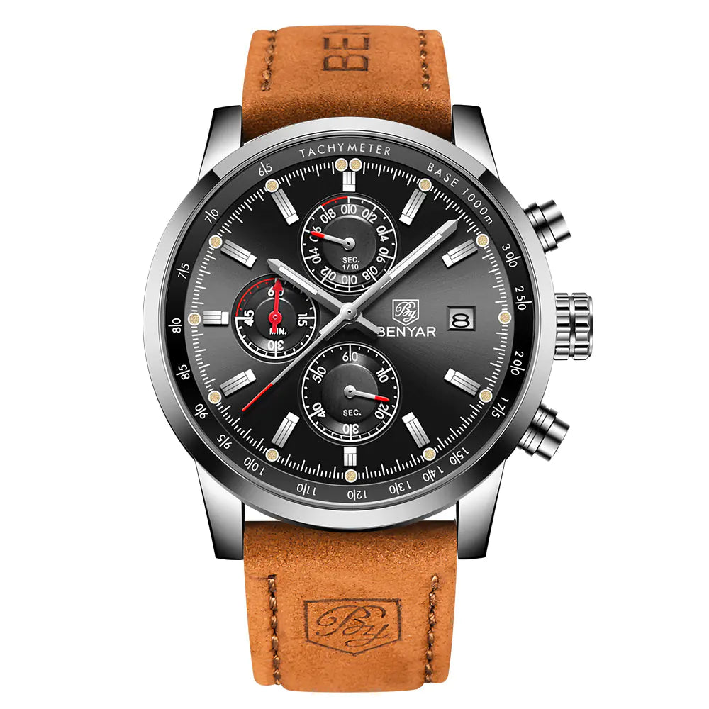 BENYAR Luxury Brand Quartz Watch for Men