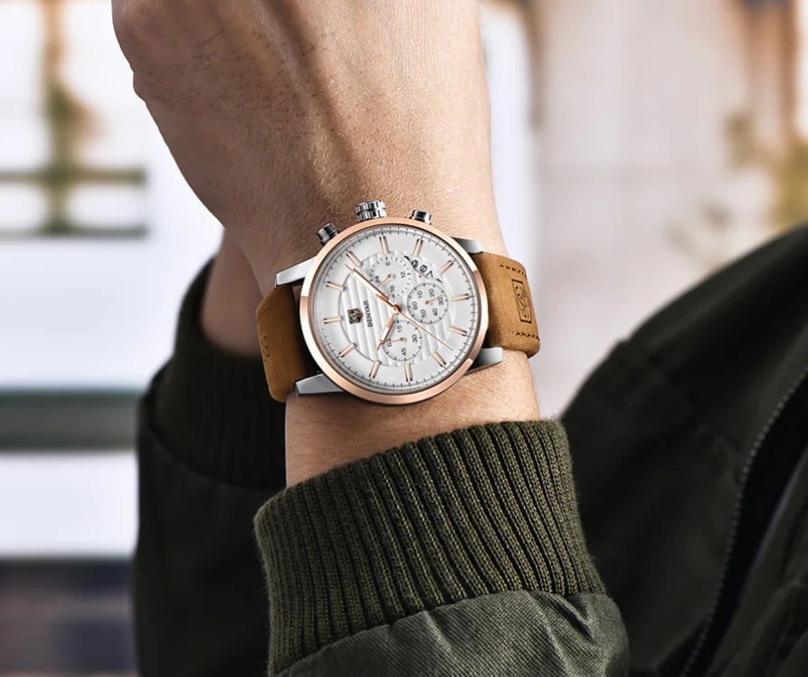 Benyar BY-5104 Men's Quartz Watch with Three Eyes