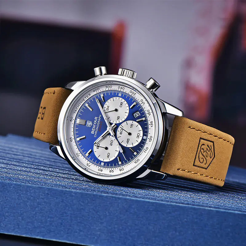 Benyar Men's Multifunctional Waterproof Quartz Watch 5188
