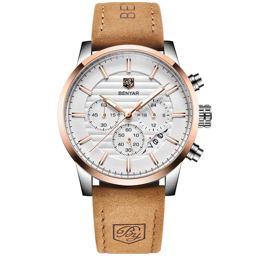 Benyar BY-5104 Men's Quartz Watch with Three Eyes