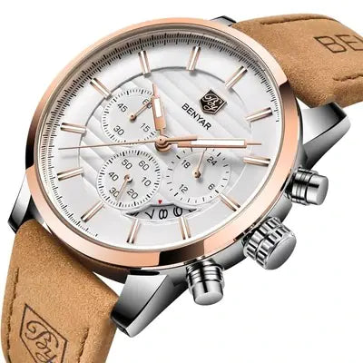Benyar BY-5104 Men's Quartz Watch with Three Eyes